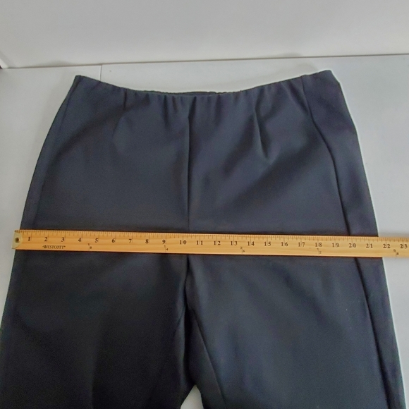 J. Jill Ponte Knit Slim Leg Pants Size Large TALL Black Hi-Rise Stretch Pull-on - Picture 8 of 15
